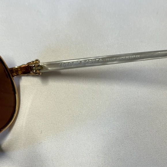 Gold Chrome Hearts "RED" Sunglasses - Picture 12 of 16